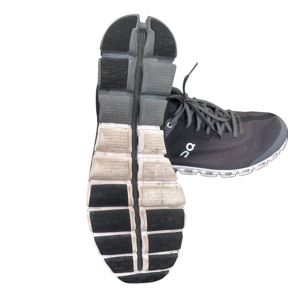 On Cloudflow 3.0 Shoes Mens 14 Gray Black Athletic Running Workout Sneakers - Picture 10 of 11